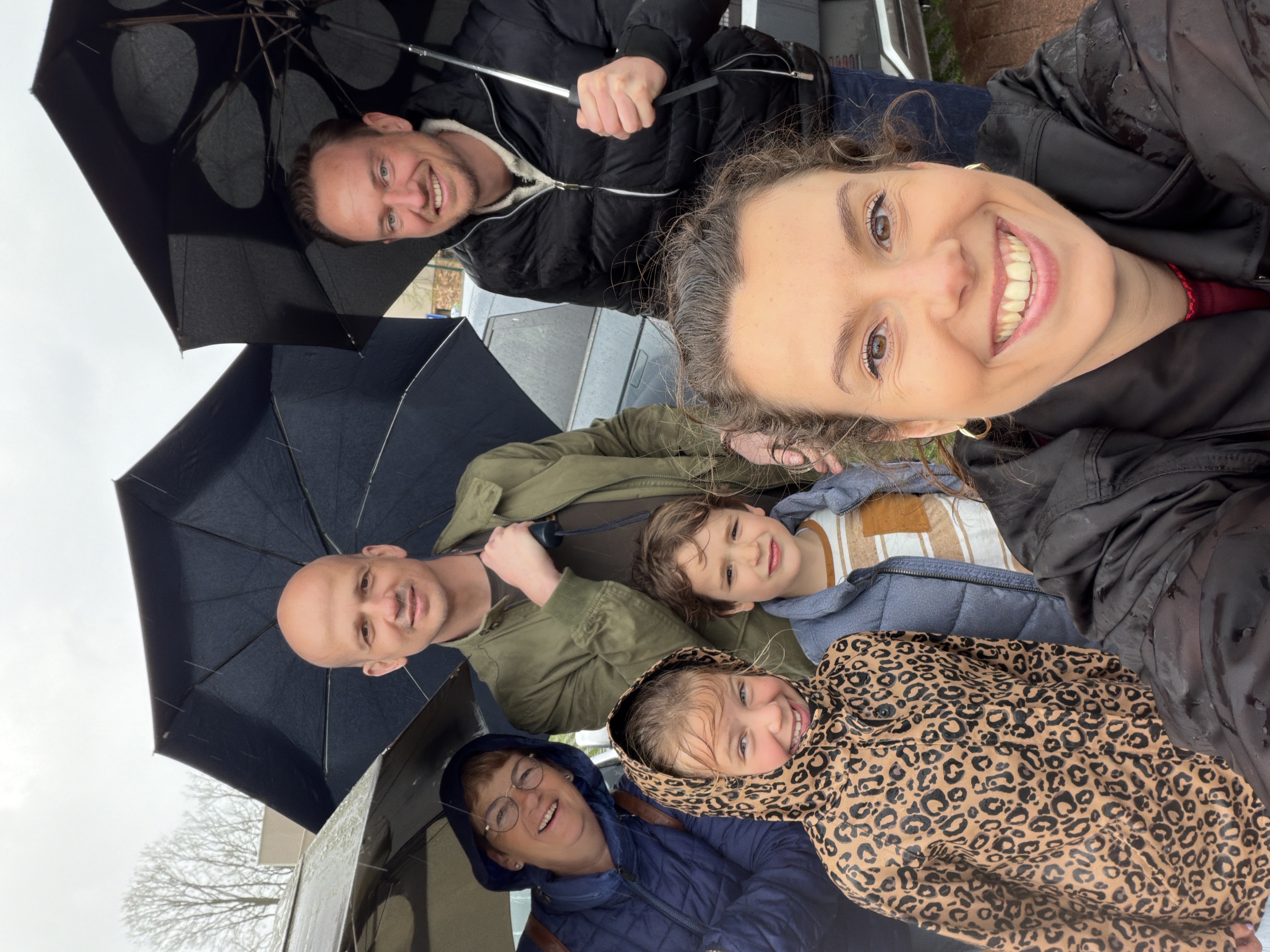 Selfie van Team Mieke bij De Werft