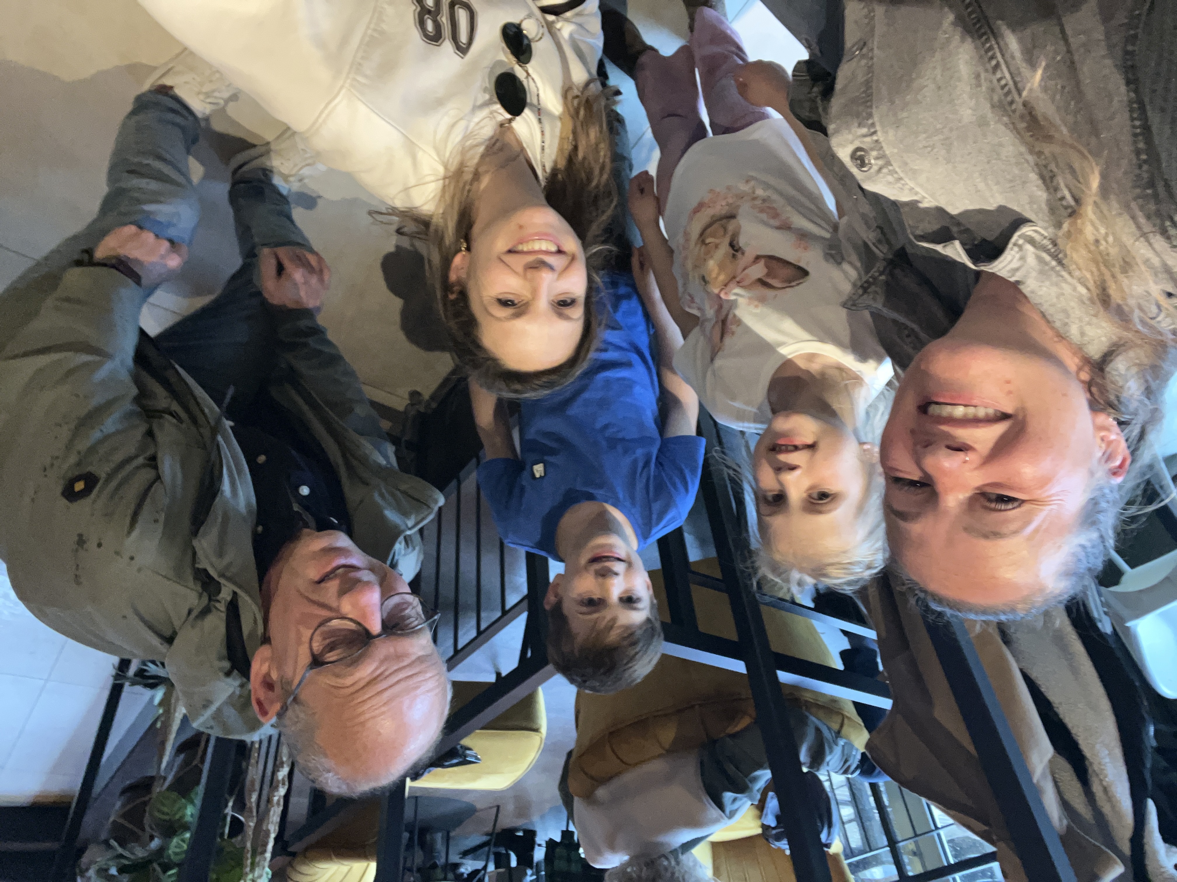 Selfie van Team Piet bij De Werft