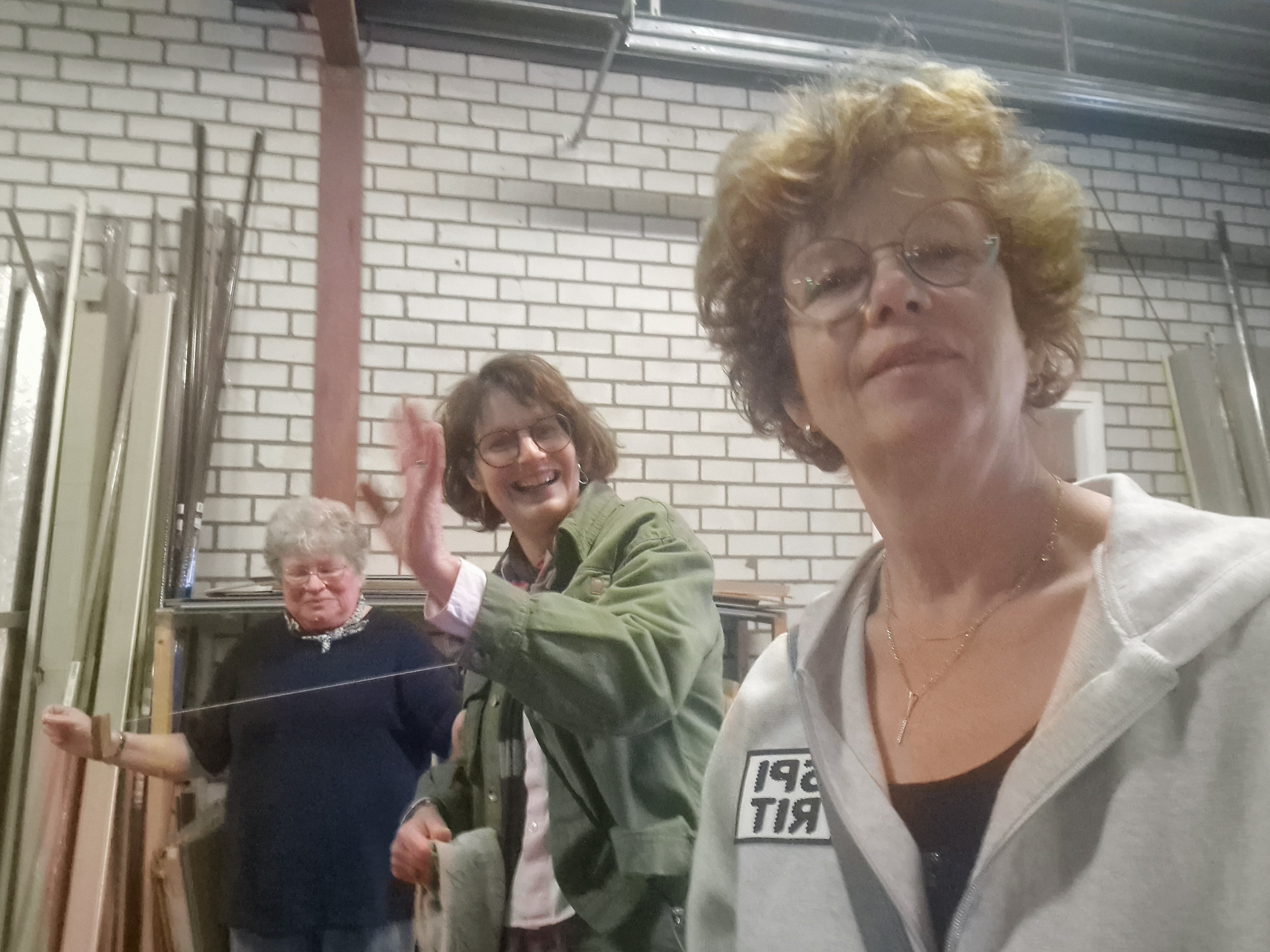 Selfie van Team Roos bij Intercombi